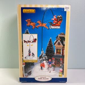 Vintage Lemax Santa Claus Coming to Town Animated Musical Table Display 54353